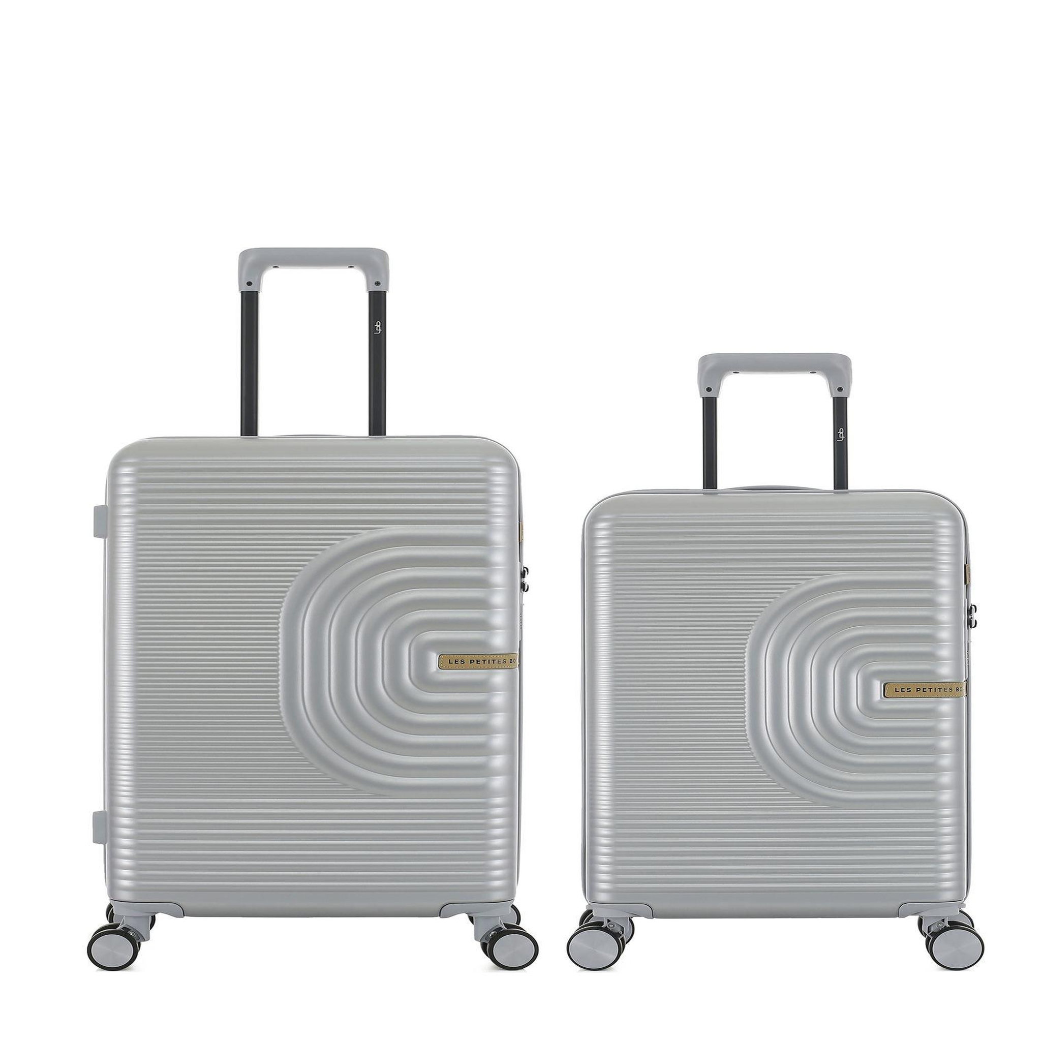 LES P'TITES BOMBES LPB Lot de 2 Valises Rigides Taille Moyenne et Cabine CELIA