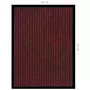 VIDAXL Paillasson raye Rouge 40x60 cm
