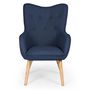 Voir la diapositive 2 : Paris Prix Fauteuil Scandinave  Aimee  67cm Bleu