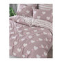 Voir la diapositive 4 : GENERIQUE Parure de lit - 1 housse de couette 220 x 240 cm + 2 taies d'oreiller 60 x 60 cm - 65% coton, 35% polyester - Rose