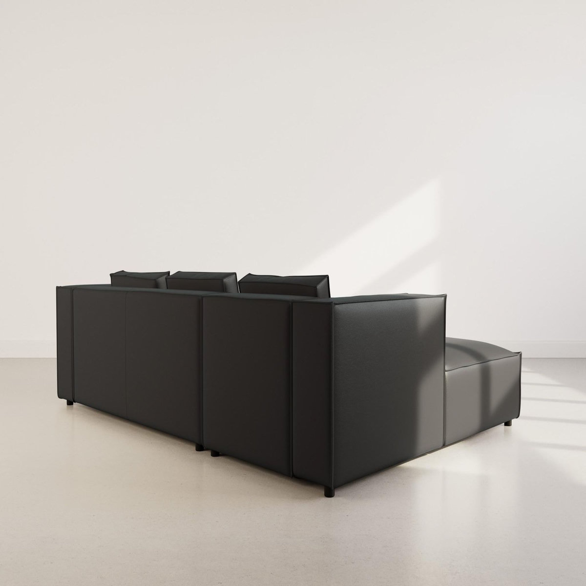 LISA DESIGN Stella - canapé d'angle gauche 4 places en simili