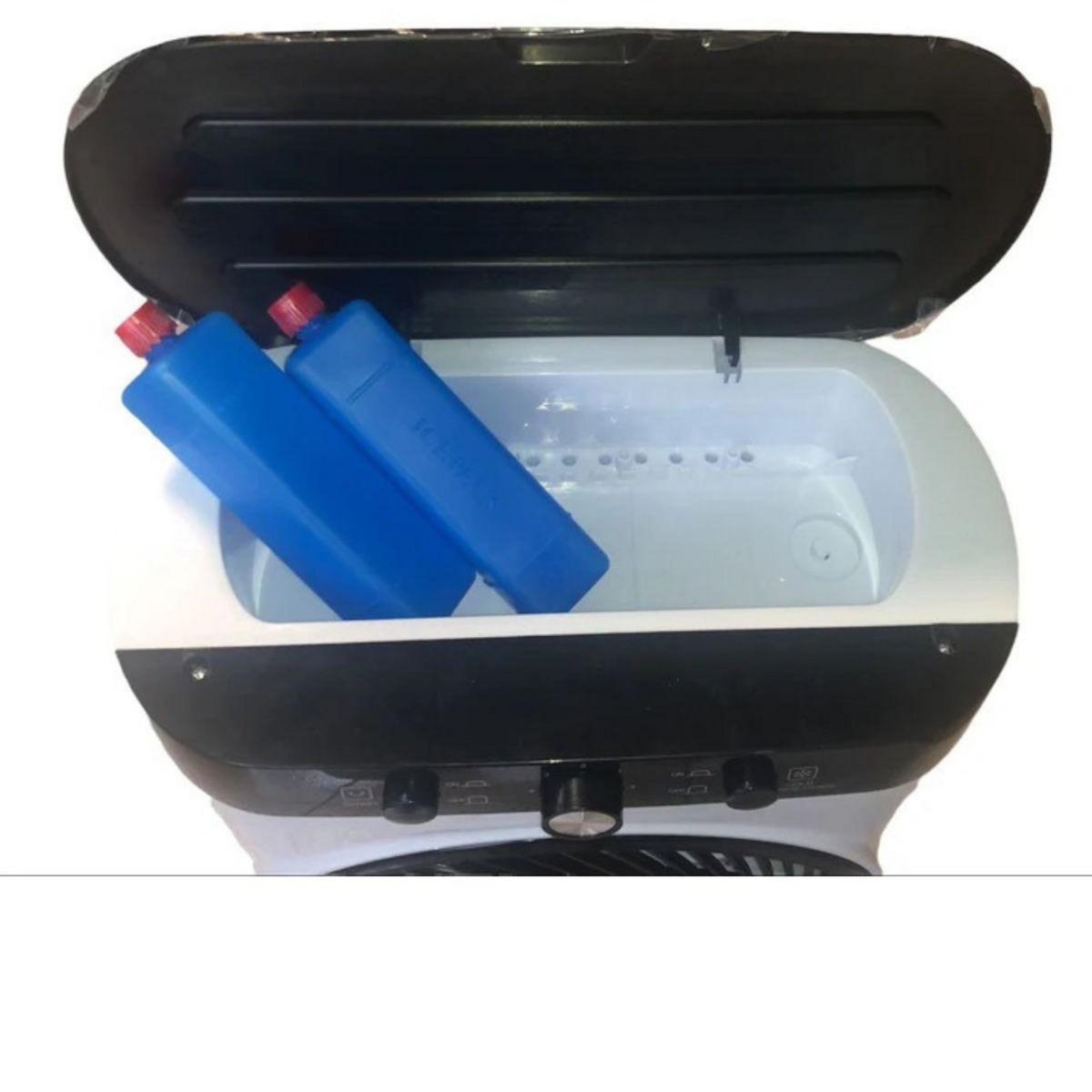 NIKLAS Rafraichisseur d'air Ventilateur sur roulettes 65W Réservoir 7L 3 Vitesses - Anti Canicule NIKLAS