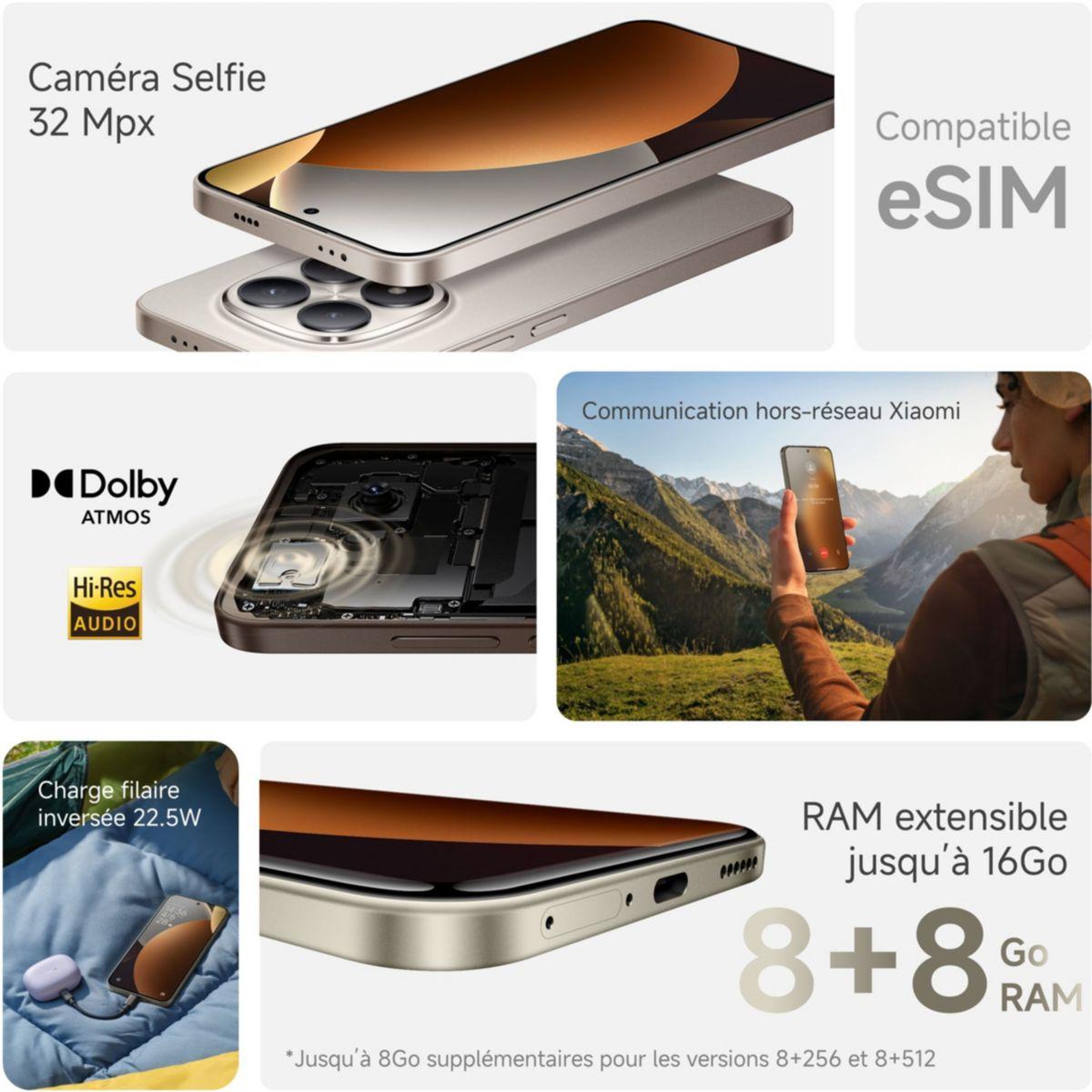 Voir la diapositive 5 : XIAOMI Smartphone Pack REDMI Note 15 Pro 5G 256Go Noir + Redmi buds 6 play blanc + coque incluse