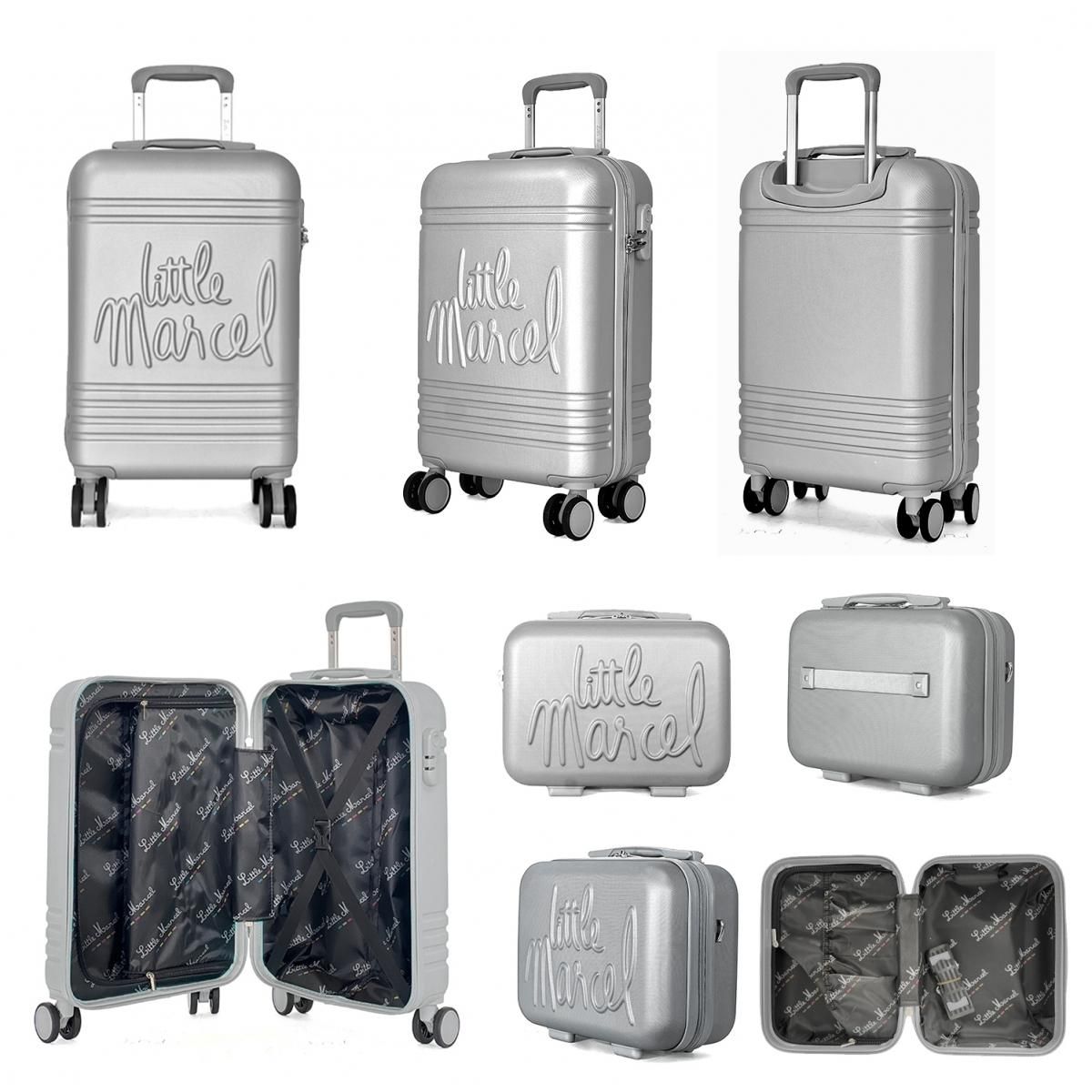 Little Marcel Lot valise cabine 55cm plus un vanity rigide