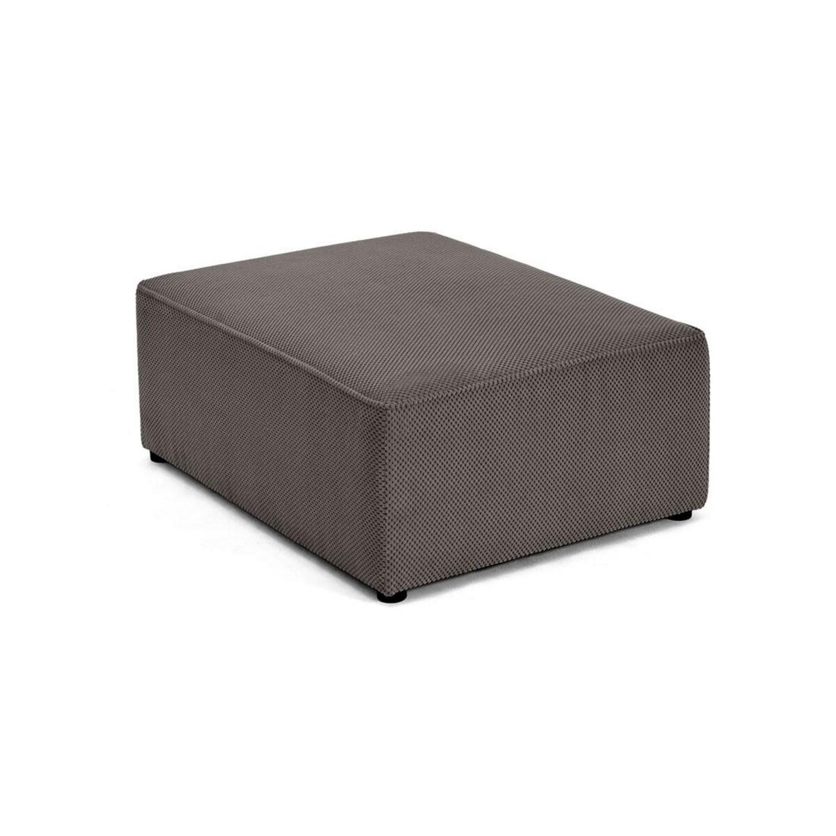 BEST MOBILIER Topaze - pouf - en velours texturé