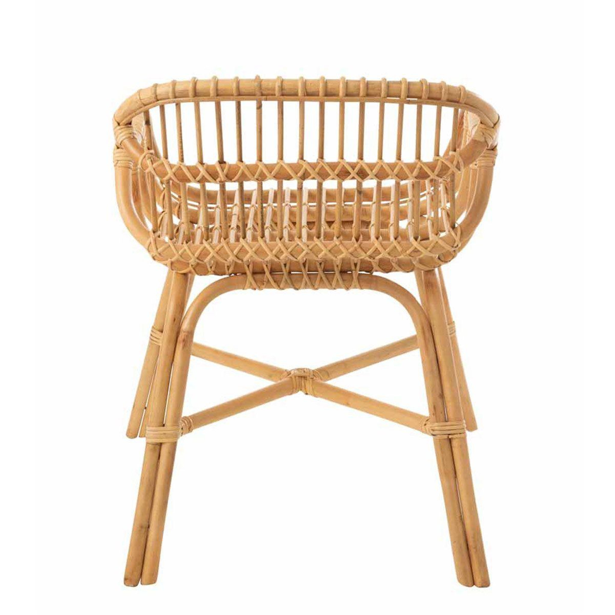 Voir la diapositive 4 : J-LINE Chaise en rotin  ana  82cm naturel