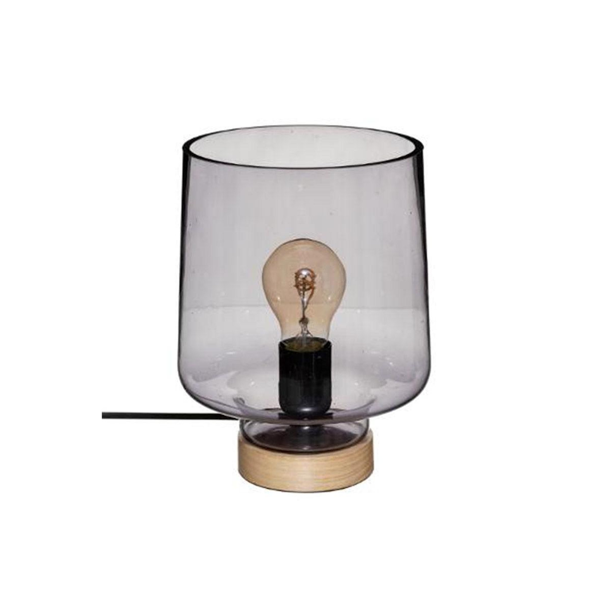 Voir la diapositive 1 : ATMOSPHERA Lampe à poser design  mind  23cm gris fumé