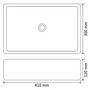 Voir la diapositive 5 : VIDAXL Lavabo Ceramique Blanc 41 x 30 x 12 cm