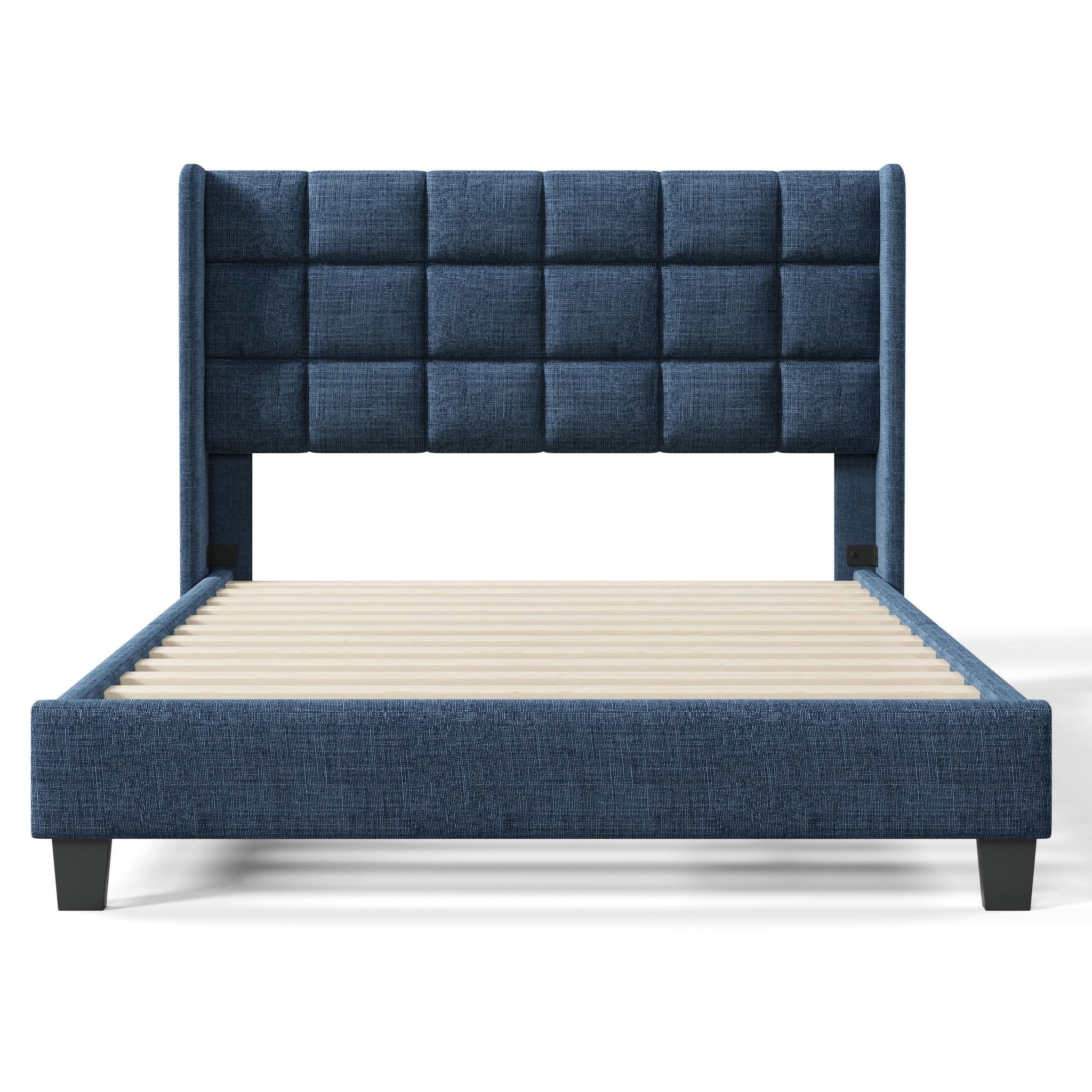 Voir la diapositive 5 : MERAX Lit simple avec sommier Lin