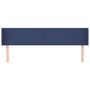 Voir la diapositive 3 : VIDAXL Tete de lit avec oreilles Bleu 203x16x78/88 cm Tissu