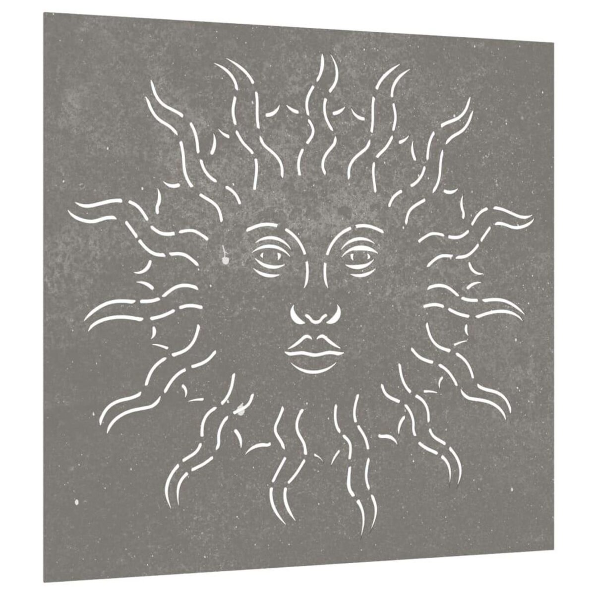VIDAXL Decoration murale jardin 55x55 cm acier corten design du soleil