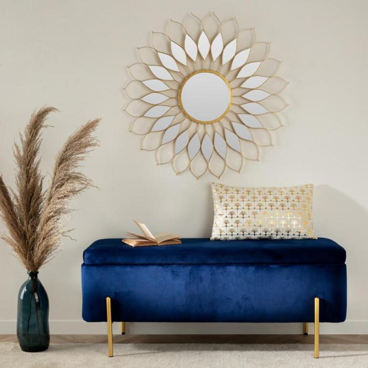 ATMOSPHERA Vase Vintage en Verre  Bouteille  73cm Orage