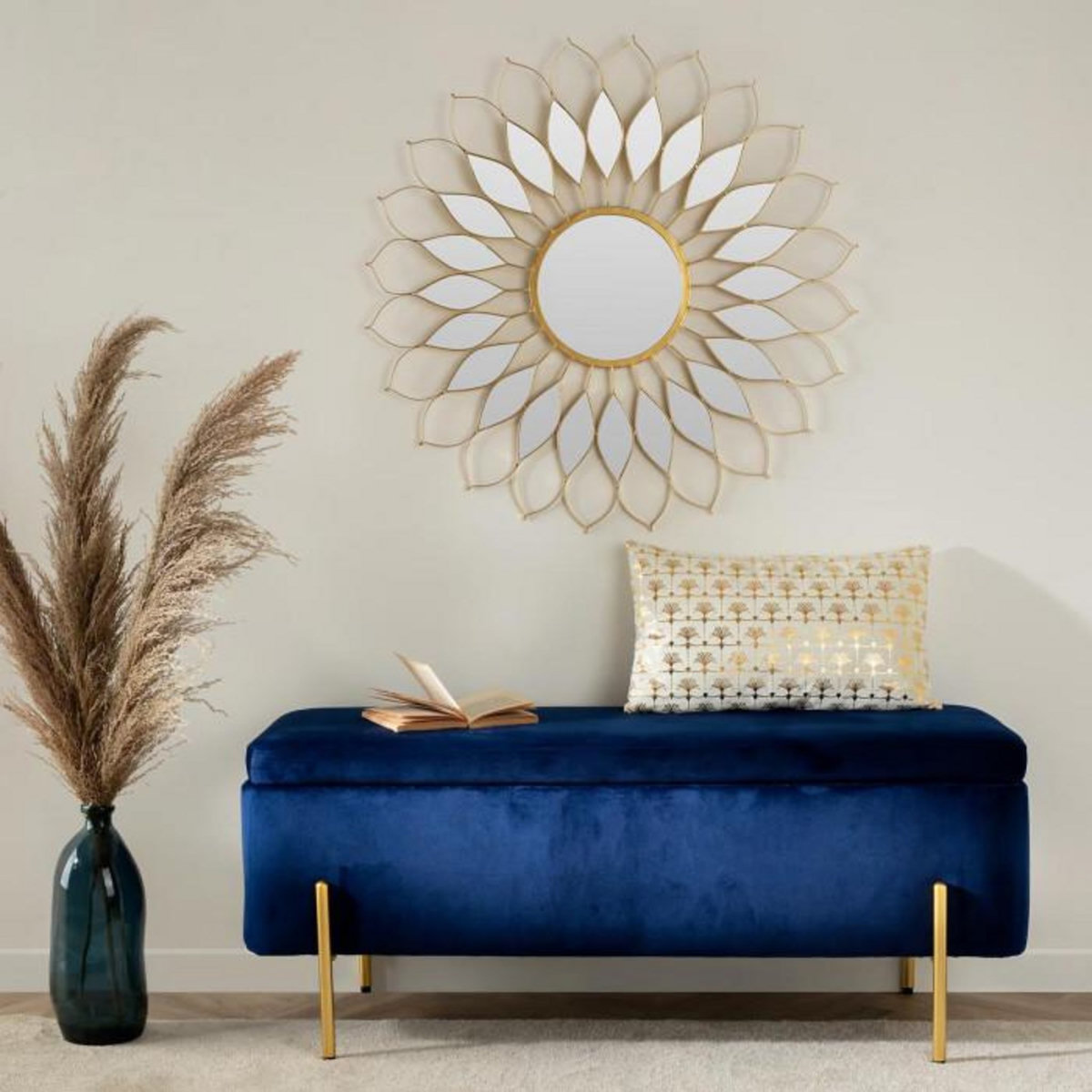 ATMOSPHERA Vase Vintage en Verre  Bouteille  73cm Orage