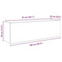 Voir la diapositive 6 : VIDAXL Armoire murale de bain sonoma gris 100x25x30 cm bois ingenierie
