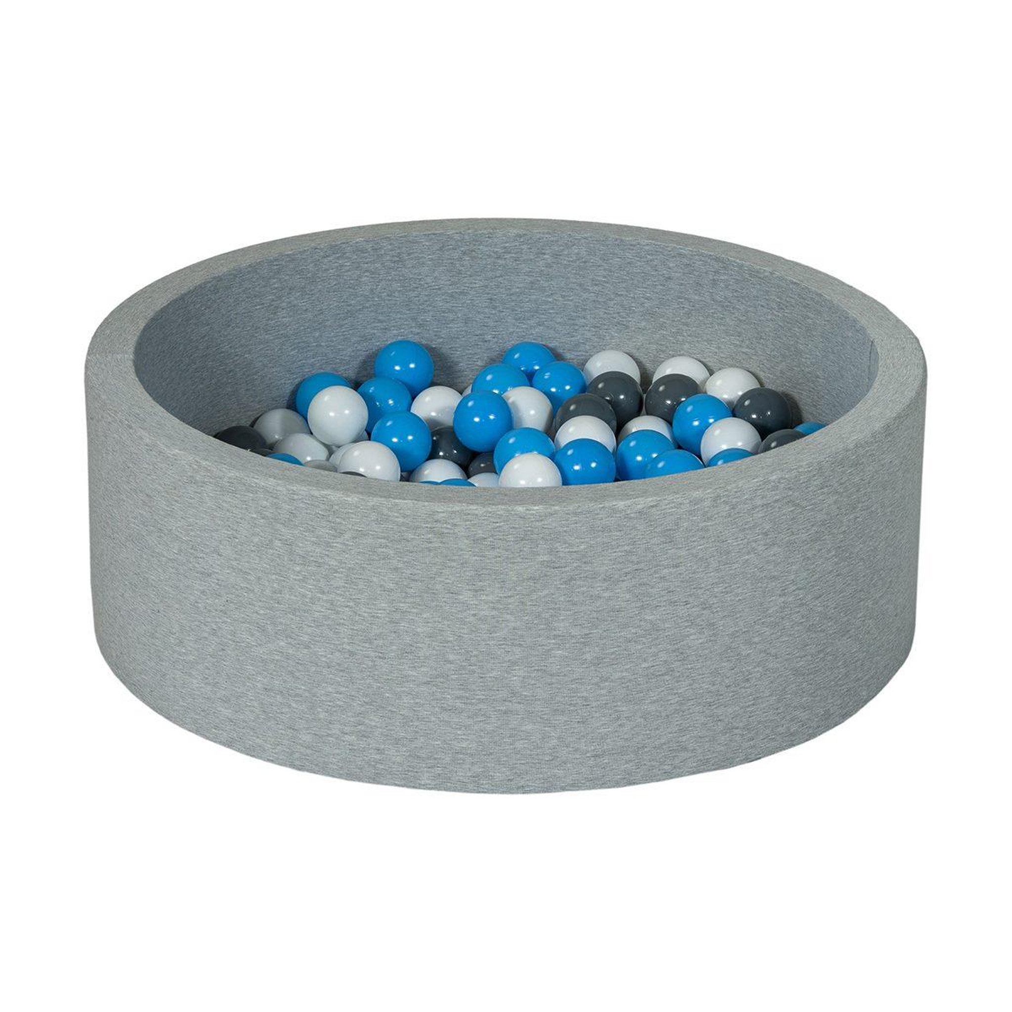 VELINDA Piscine à balles aire de jeu + 200 balles blanc, gris, bleu clair