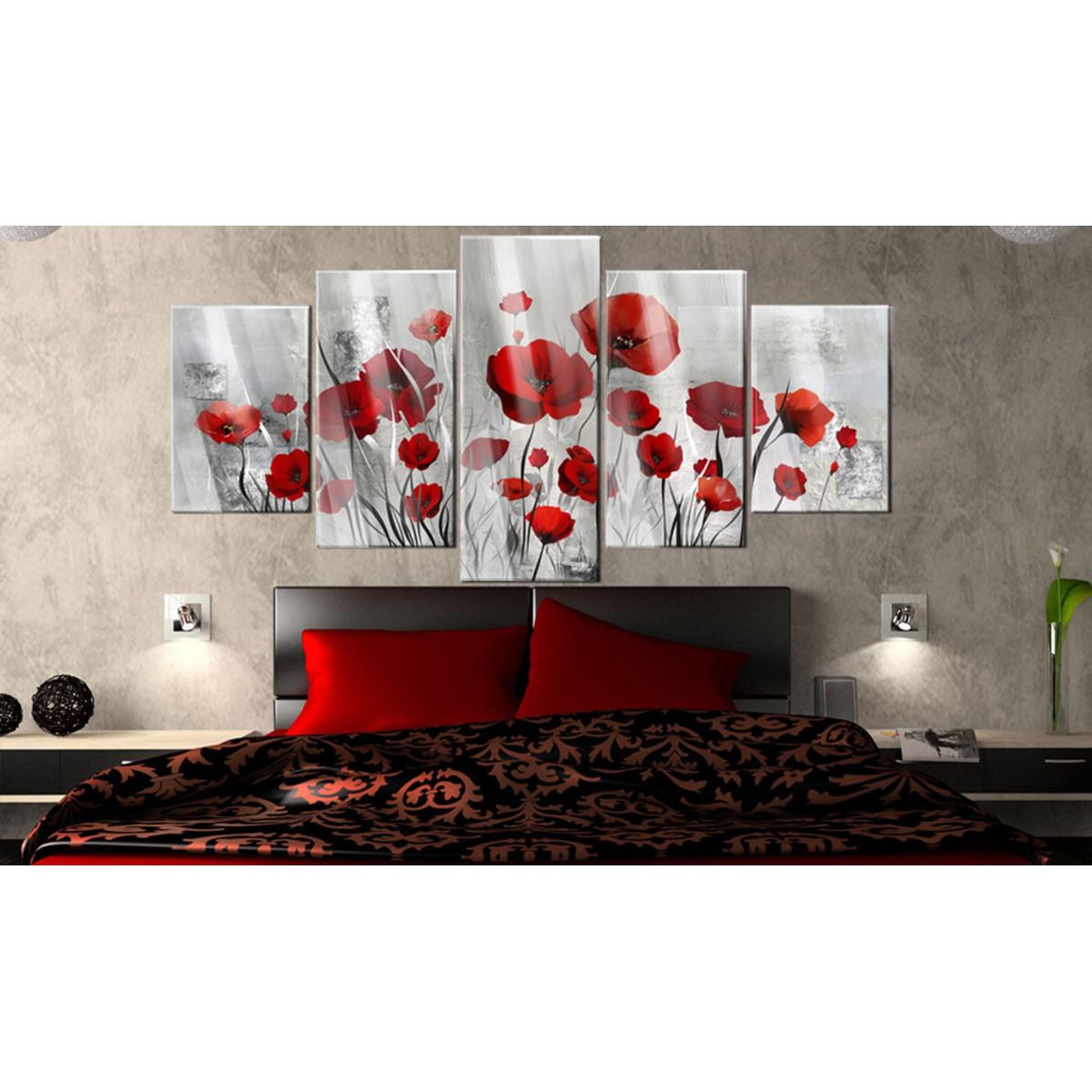 Voir la diapositive 2 : Paris Prix Tableau sur Verre Acrylique  Scarlet Cloud