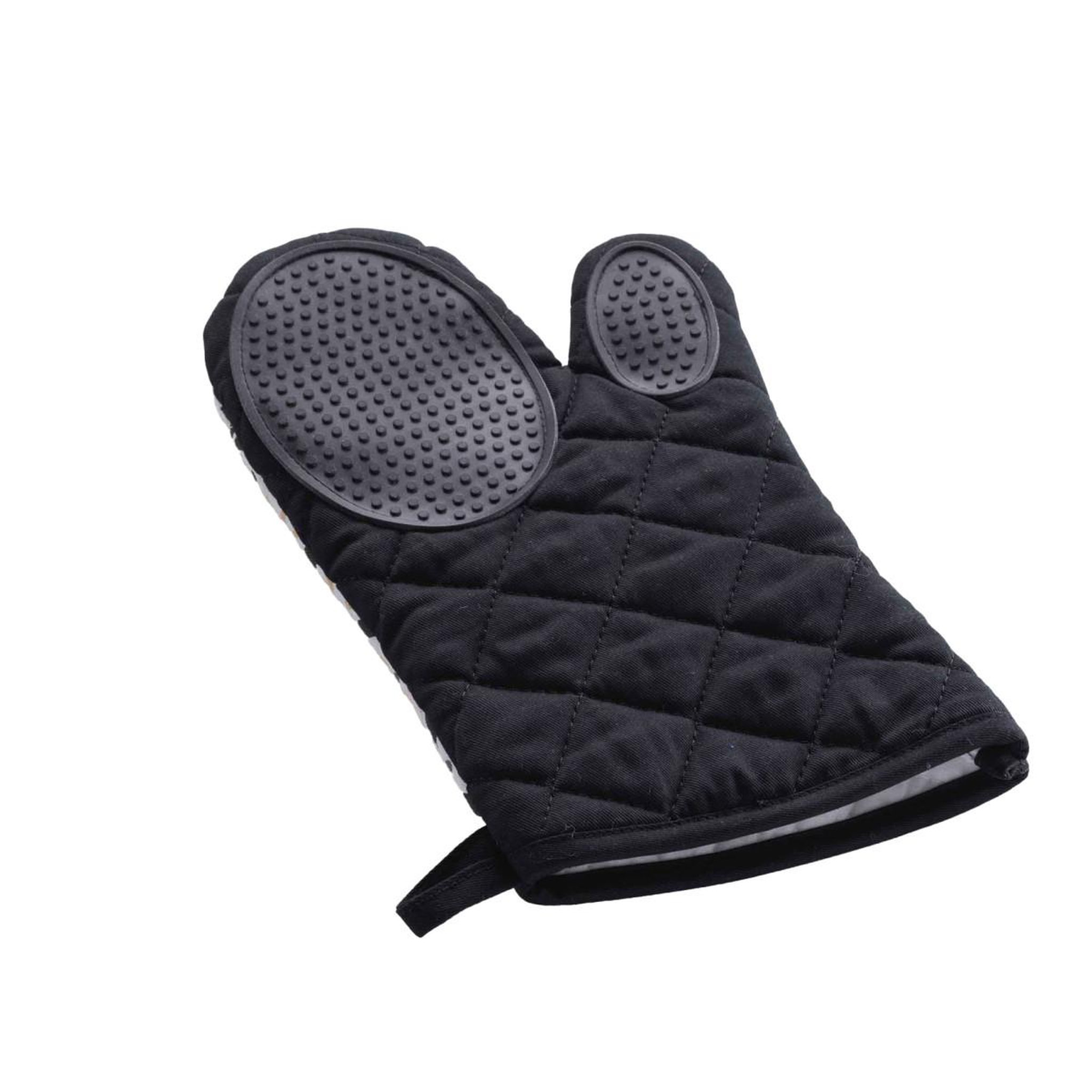 Voir la diapositive 2 : Douceur d'Intérieur Gant de cuisine en coton  solaris  30cm noir