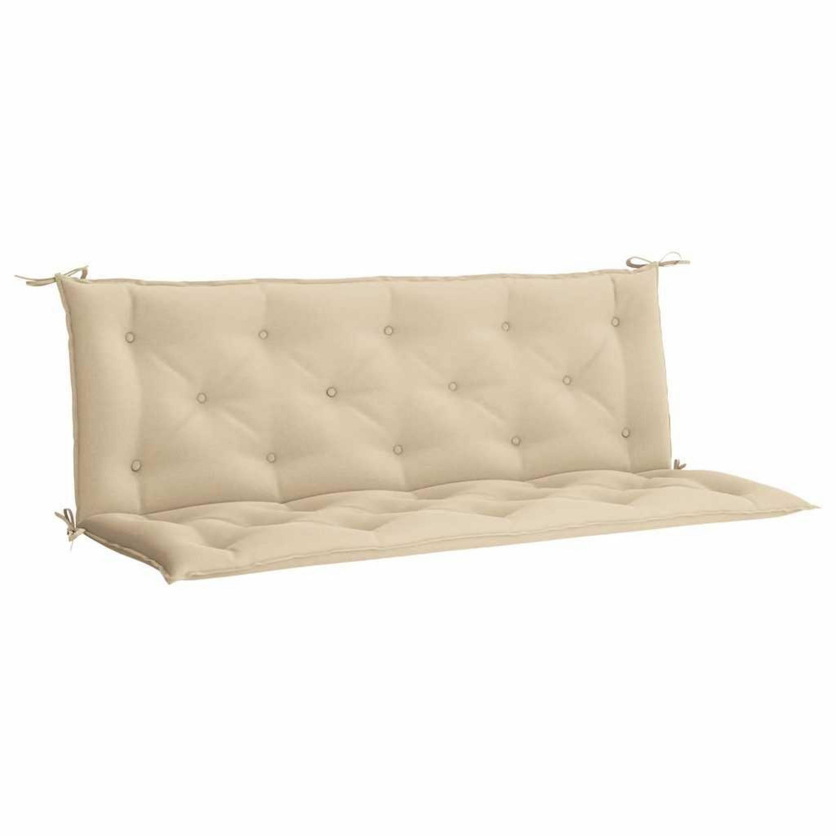 VIDAXL Coussin de banc de jardin beige 150x(50+50)x7 cm tissu oxford