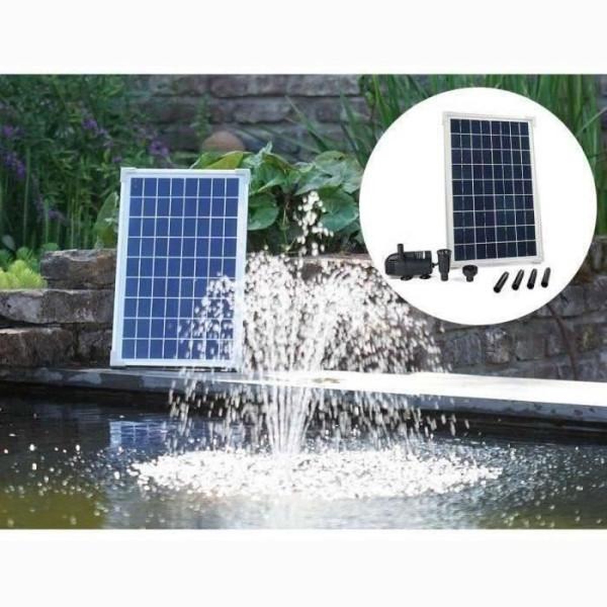 Ubbink Ubbink ensemble solarmax 600 avec panneau solaire et pompe 1351181 403739