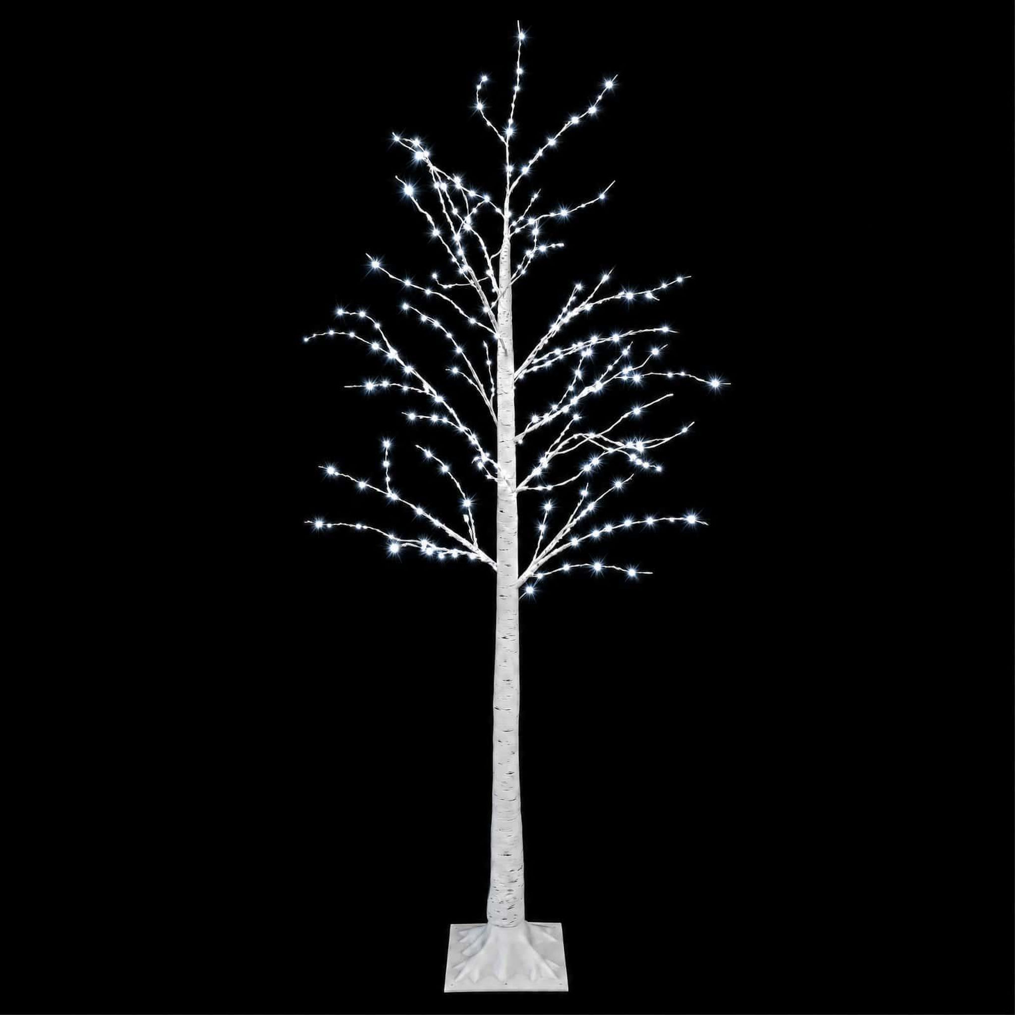 Voir la diapositive 5 : VIDAXL Arbre de Noël en bouleau Blanc 22 x 22 x 180 cm Plastique