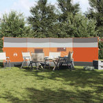VIDAXL Brise vent de camping gris et orange 510x153 cm imperméable