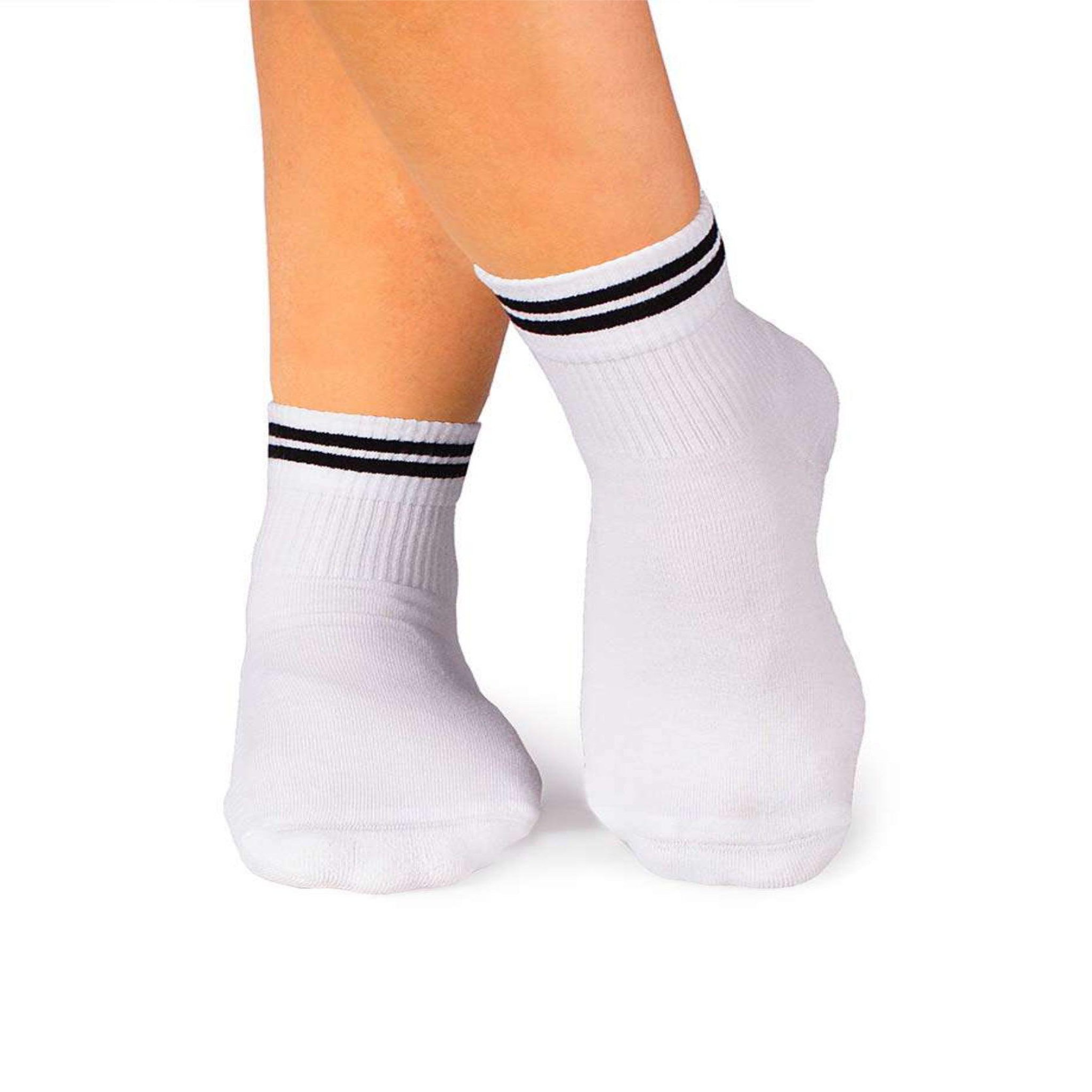 Voir la diapositive 3 : PIRIN HILL Chaussettes courtes active day blanches bandes noires