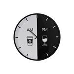 AAAAA Horloge Murale DKD Home Decor Blanc Noir Métal Moderne 60 x 4 x 60 cm (2 Unités)