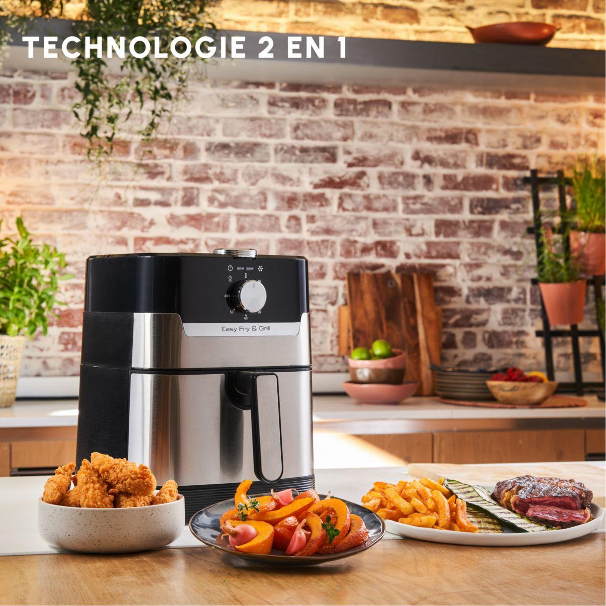 Voir la diapositive 5 : MOULINEX Friteuse sans huile Easy Fry and Grill XL 4.6L EZ501D10