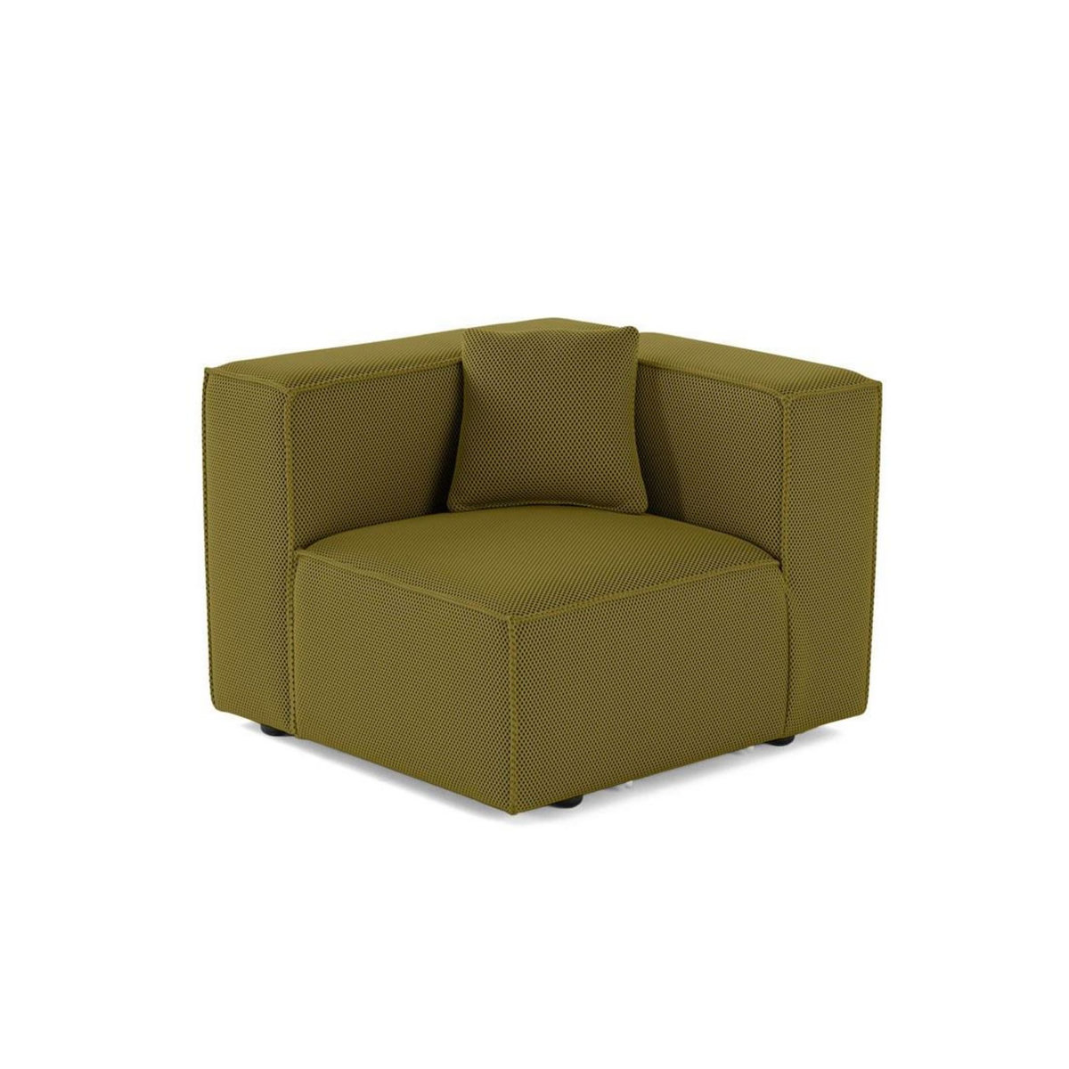 LISA DESIGN Arty - module d'assise gauche - en tissu mailles 3d