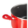 Voir la diapositive 2 : FIVE Faitout en Aluminium  Essentielle  28cm Rouge