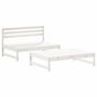 Voir la diapositive 3 : VIDAXL Salon de jardin 2 pcs avec coussins blanc bois massif
