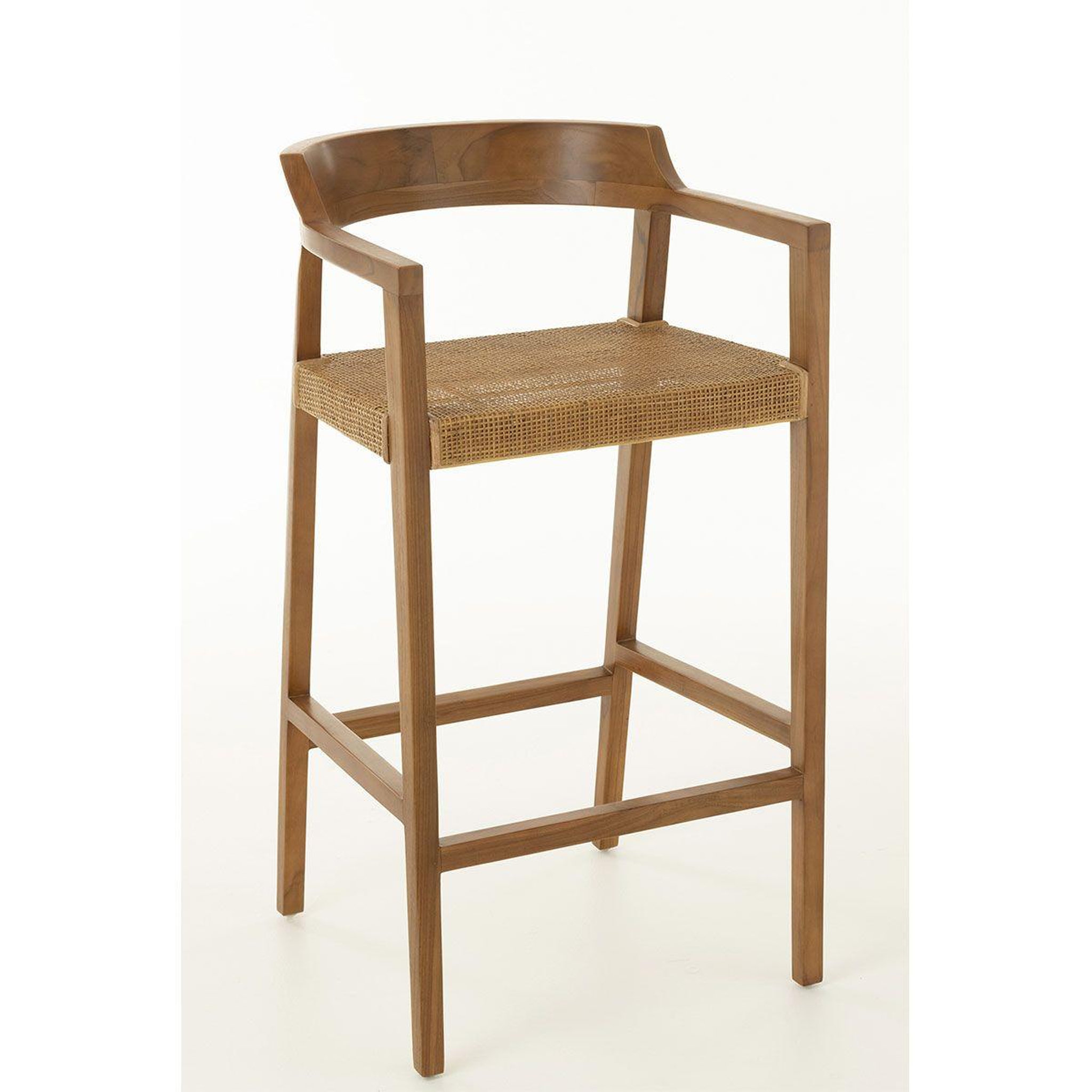 Voir la diapositive 2 : J-LINE Tabouret de bar design  sungkai  100cm marron