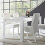 NOUVOMEUBLE Table salle à manger design blanc laqué SANDREA