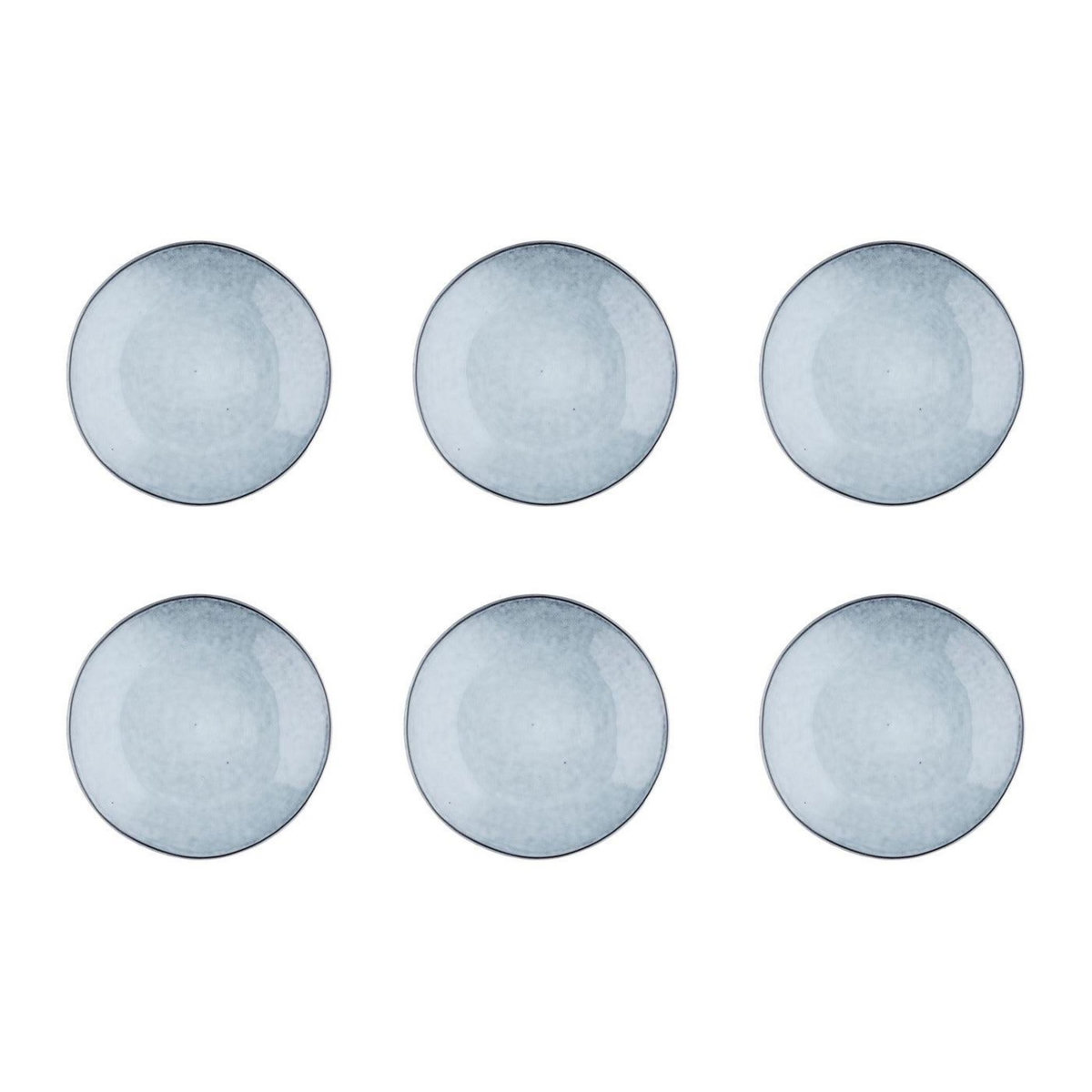 BJORN Assiette CLOUD Ø21,5cm - 6 pièces - Gris orage