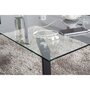  Table  COLOR L140cm , verre et métal, 3 coloris