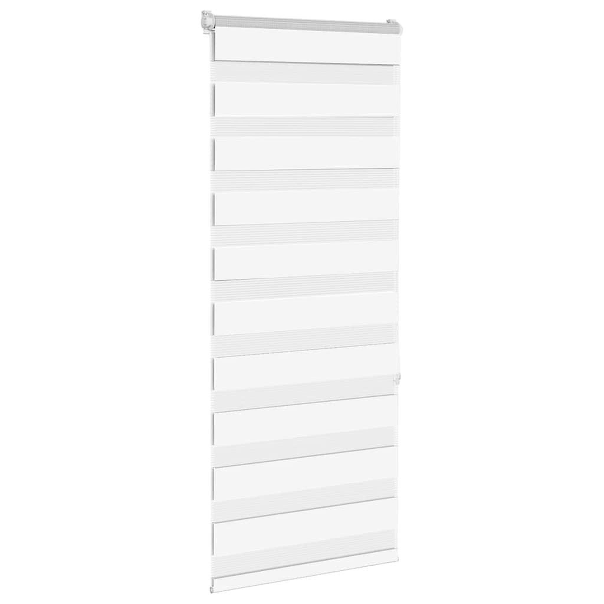 Voir la diapositive 3 : VIDAXL Store zebre blanc 65x150 cm largeur du tissu 60,9 cm polyester