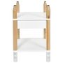 Voir la diapositive 2 : Paris Prix Table de Chevet Enfant  Crayon  51cm Blanc & Beige