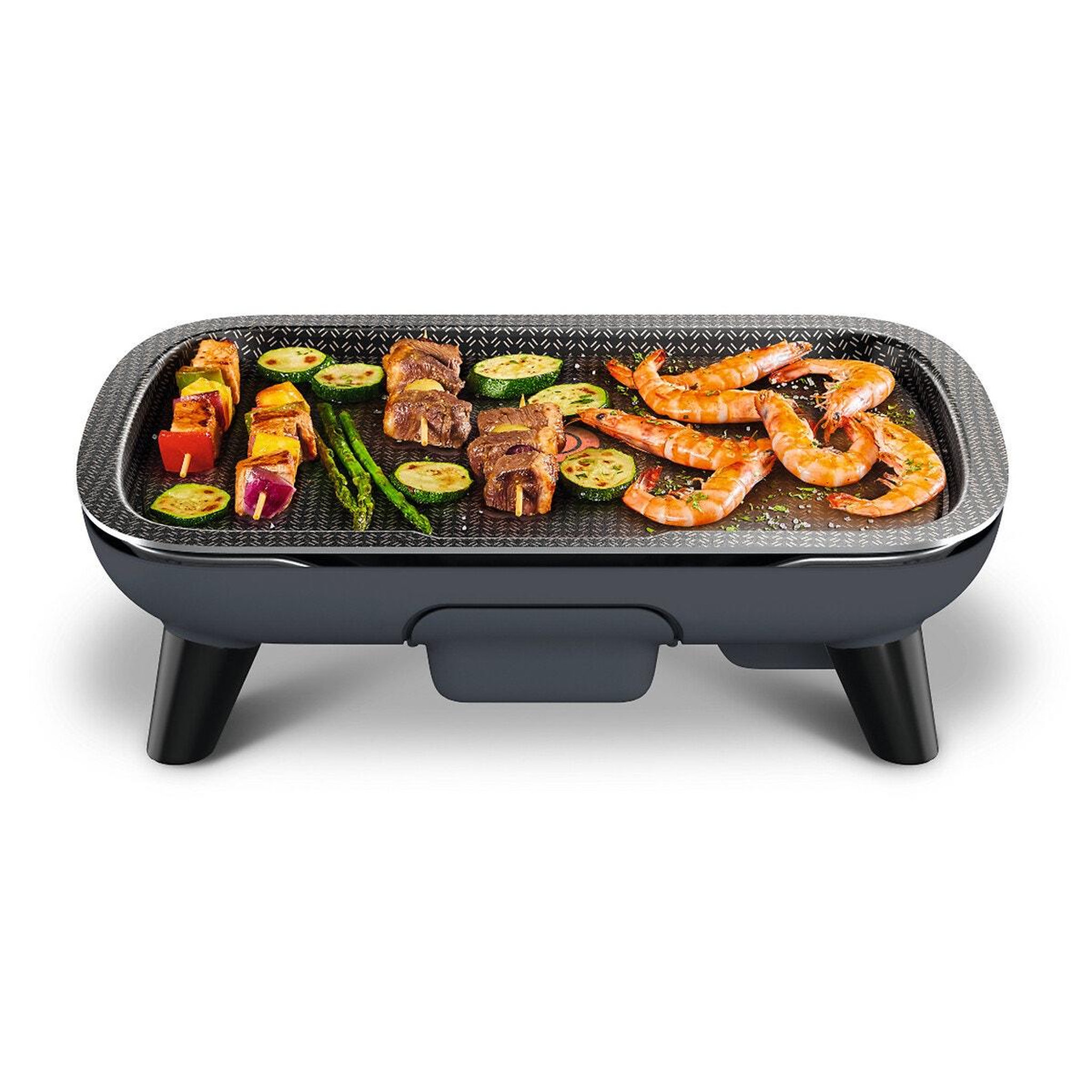 Voir la diapositive 3 : TEFAL Plancha électrique 2400w 46x30cm - yy4570fb