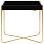 Voir la diapositive 3 : VIDAXL Table d'appoint Noir et dore 38x38x38,5 cm MDF
