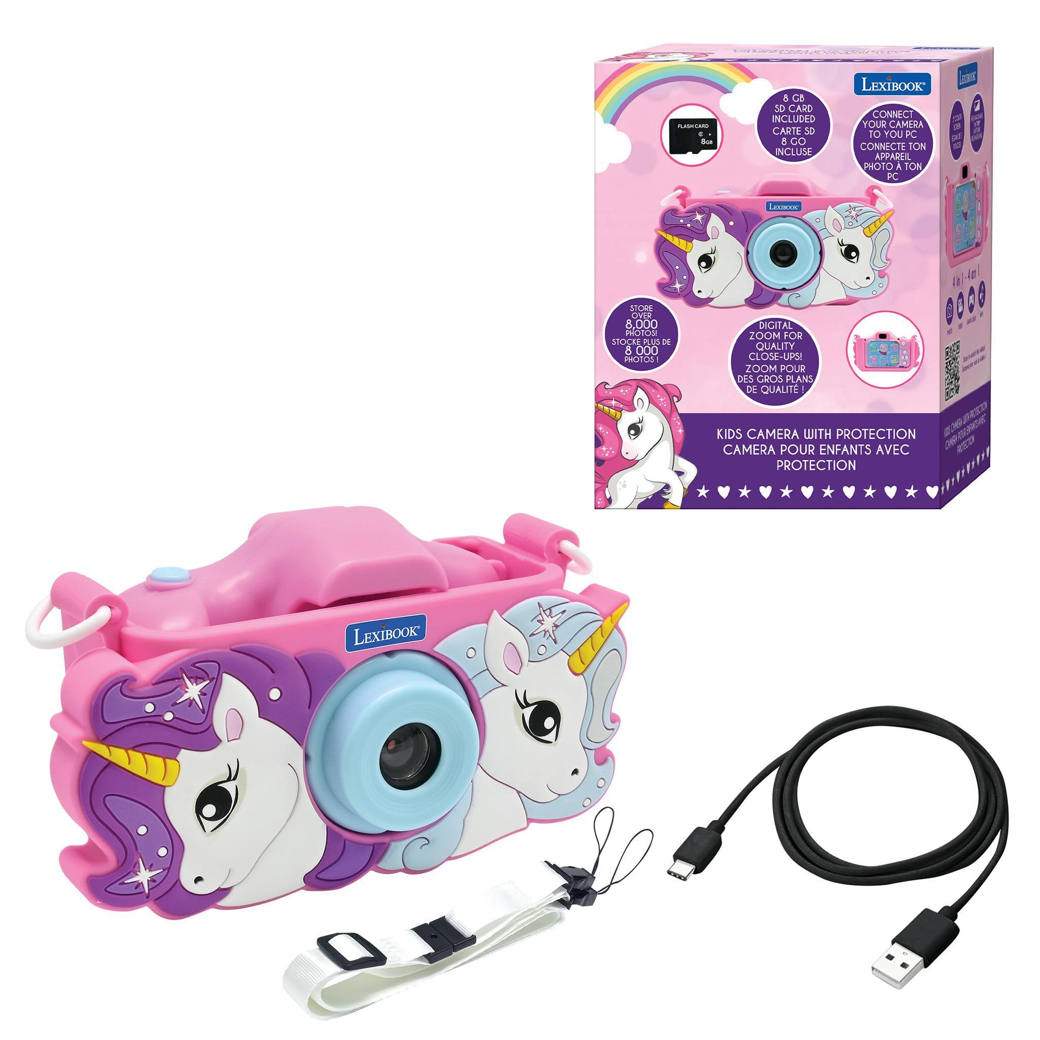 Voir la diapositive 2 : Lexibook Camera avec protection Licorne