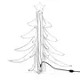 VIDAXL Arbre de Noël pliable avec LED Blanc chaud 87x87x93 cm