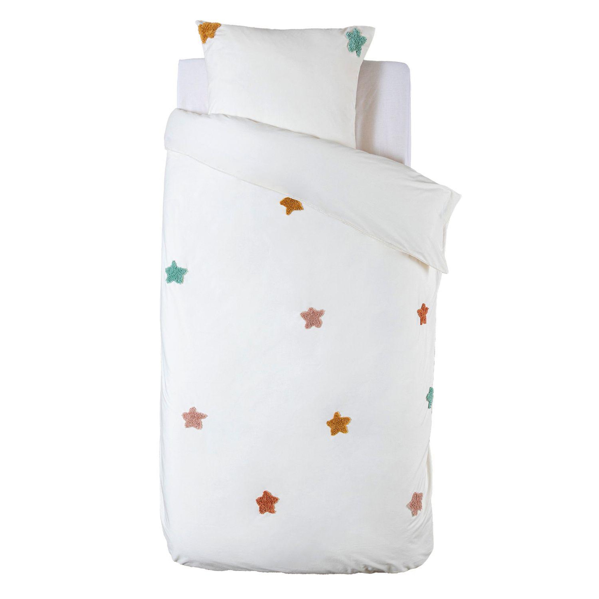 ATMOSPHERA Parure de lit enfant Etoile en coton tufté - 140 x 200 cm