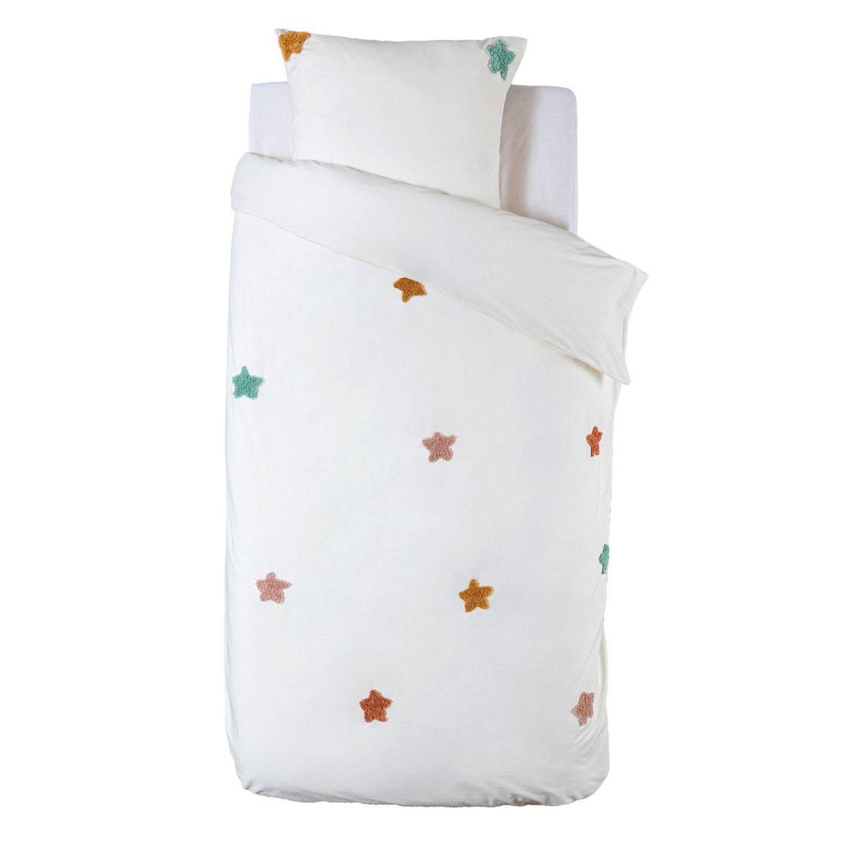 ATMOSPHERA Parure de lit enfant Etoile en coton tufté - 140 x 200 cm
