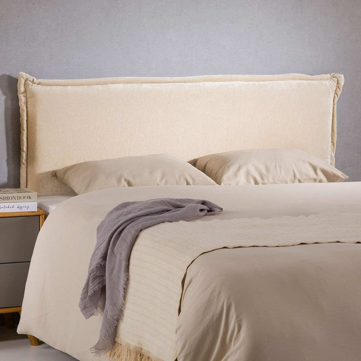 IDIMEX Tête de lit SAVER 120 sur pieds, en tissu