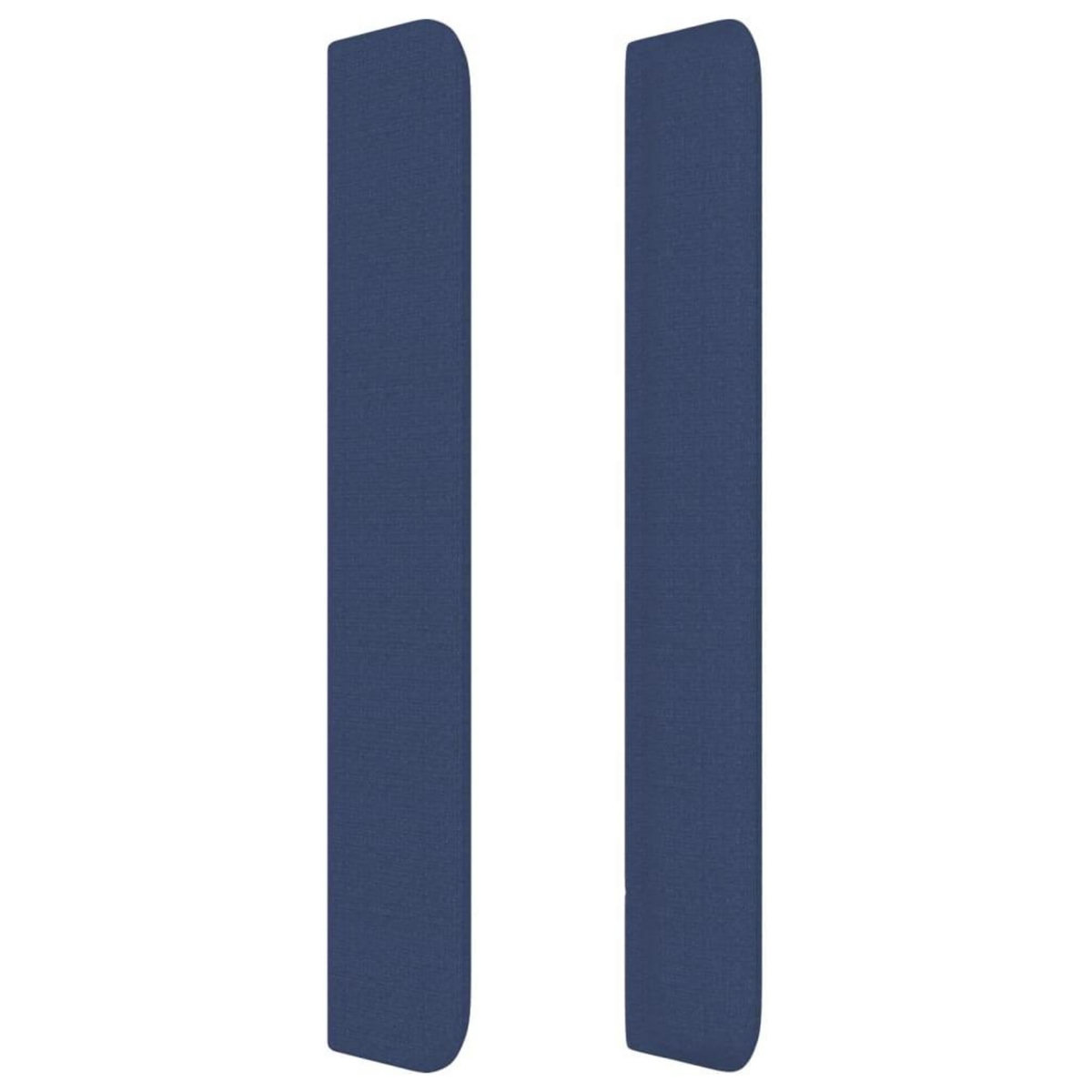 VIDAXL Tete de lit avec oreilles Bleu 147x16x118/128 cm Tissu