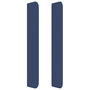 Voir la diapositive 4 : VIDAXL Tete de lit avec oreilles Bleu 147x16x118/128 cm Tissu