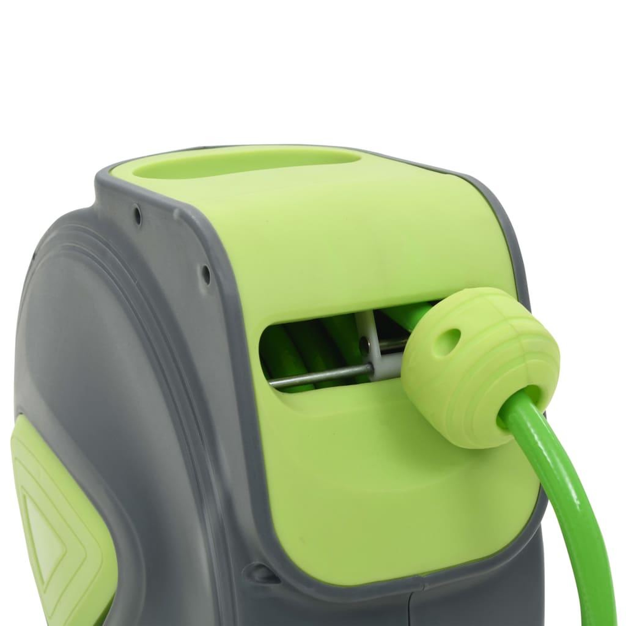 Voir la diapositive 4 : VIDAXL Enrouleur mural automatique pour tuyau retractable 10+1 m
