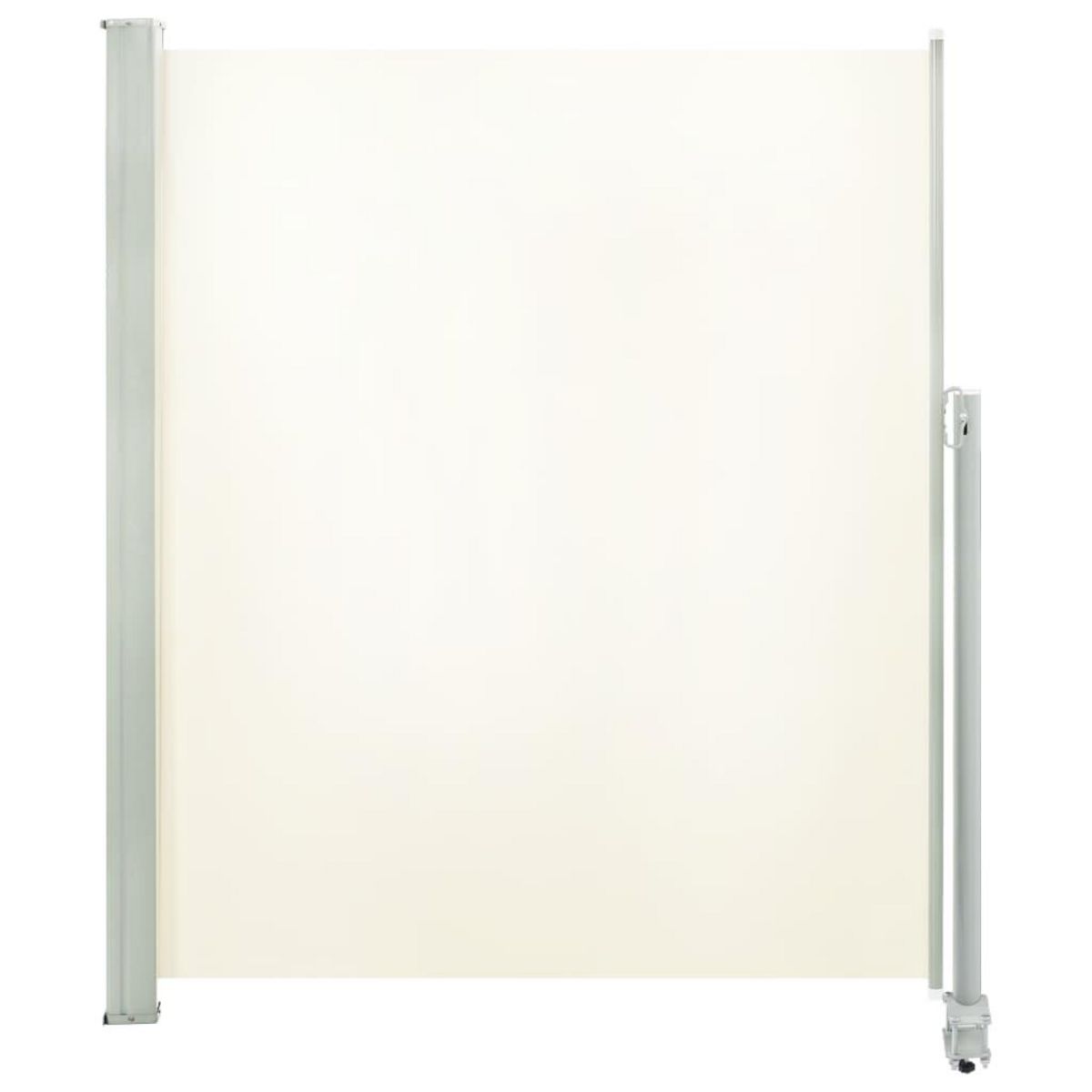 VIDAXL Auvent lateral retractable de patio 160 x 300 cm Blanc casse