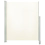 Voir la diapositive 2 : VIDAXL Auvent lateral retractable de patio 160 x 300 cm Blanc casse