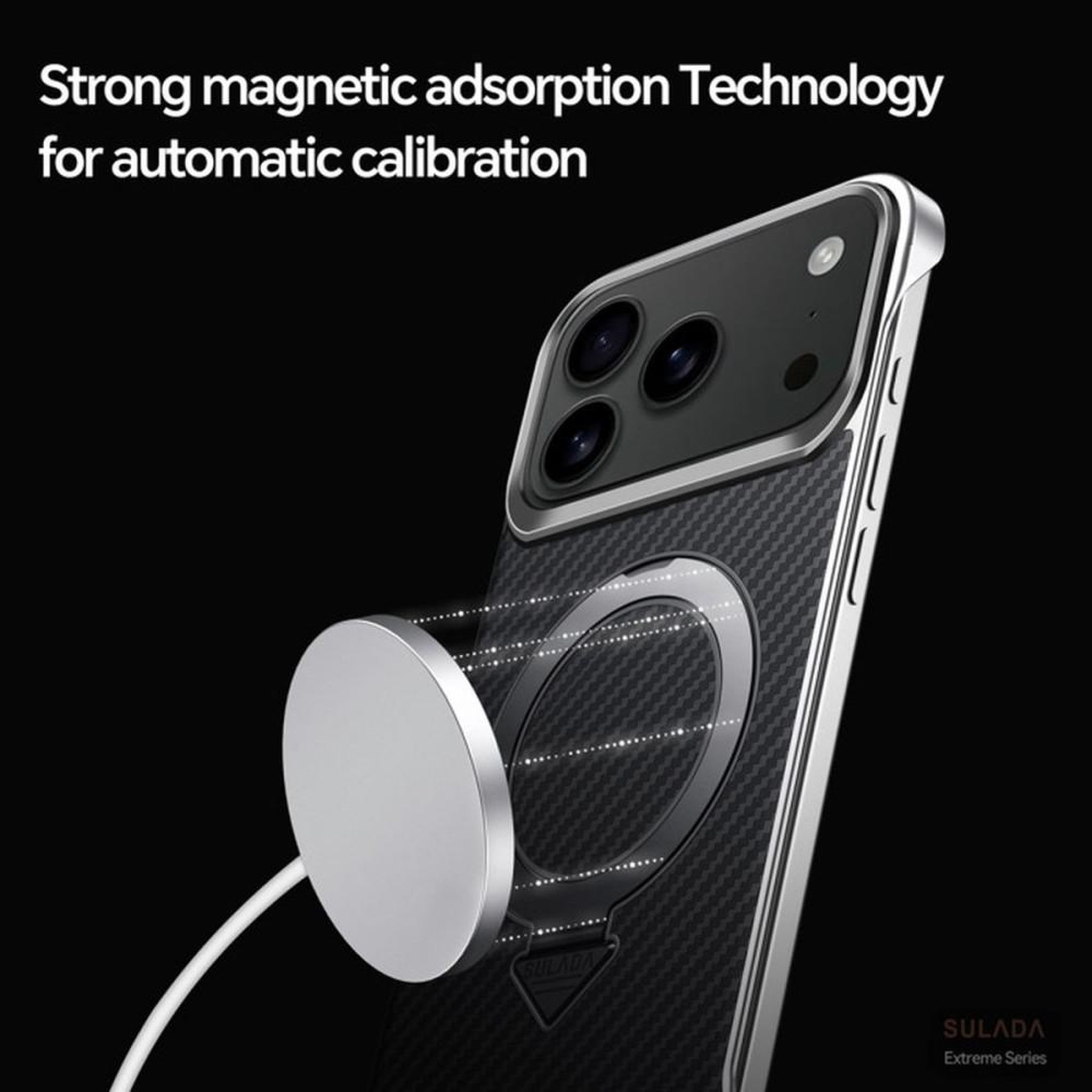 Voir la diapositive 5 : Coque téléphone magnétique style cuir avec béquille pour iPhone 17 Pro Max, brun